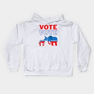 Presidential Election, Vote Now, Register To Vote, Check It Off The List, Let your Voice Be Heard Kids Hoodie